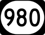 Kentucky Route 980 marker