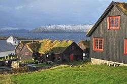 Kirkjubøargarður is the central building.