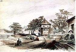Watercolour of Fort Victoria in 1860