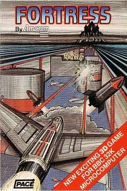 Fortress video game cover for the BBC Micro