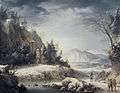 Francesco Foschi - Paesaggio invernale con escursionisti.jpg