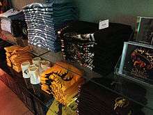 A selection of the show's merchandise