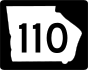 State Route 110 marker