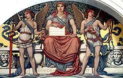 Detail from the mural "Government" by Elihu Vedder in the Library of Congress