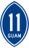 Guam Highway 11 marker