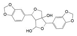 Chemical structure of gummadiol