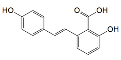 Chemical structure of hydrangeic acid