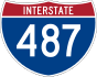 Interstate 487 marker