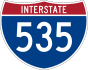 Interstate 535 marker