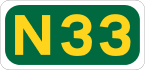 N33 road shield}}