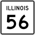Illinois Route 56 marker