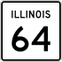 Illinois Route 64 marker