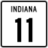 State Road 11 marker