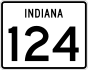 State Road 124 marker