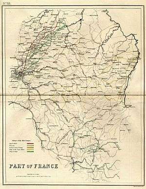Part of France engraved by J. Kirkwood