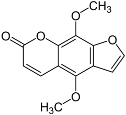 Chemical structure of isopimpinellin.