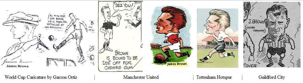 James Brown Soccer Cartoons or Caricatures in the 1930s