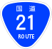 National Route 21 shield