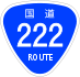 National Route 222 shield