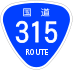 National Route 315 shield