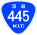 National Route 445 shield