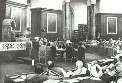 Jawaharlal Nehru addressing the constituent assembly in 1946