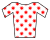 White jersey with red polka dots