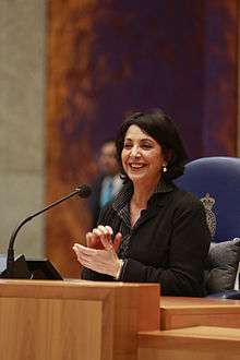 Moroccan born female elected head of the Dutch Parliament