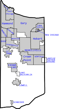 Lake County, Indiana map.svg