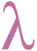 The Greek symbol lambda