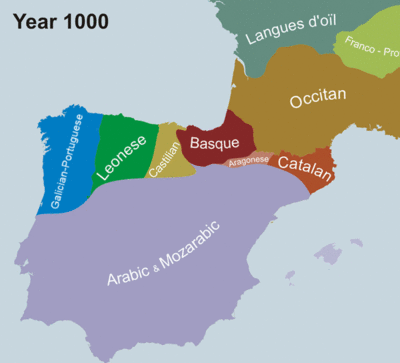Animated territorial map of Spain