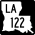 Louisiana Highway 122 marker