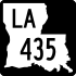 Louisiana Highway 435 marker