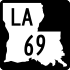 Louisiana Highway 69 marker