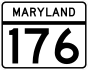 Maryland Route 176 marker