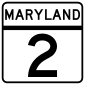 Maryland route marker
