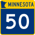 Trunk Highway 50 marker