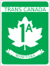 Trans-Canada Highway 1A shield
