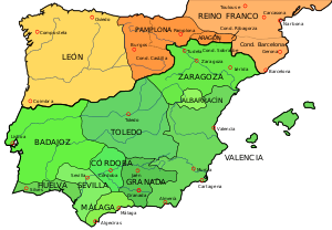 The Kingdom of Pamplona at its greatest extent