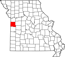 A state map highlighting Cass County in the western part of the state.