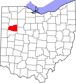 State map highlighting Allen County