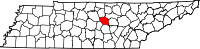 State map highlighting DeKalb County