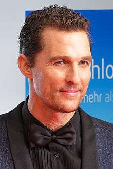 A photograph of McConaughey attending the 2014 Goldene Kamera Awards in Berlin