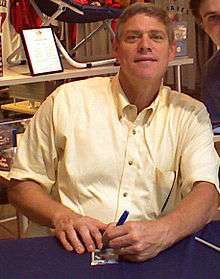 Dale Murphy sitting, looking at the camera