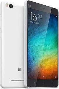 The front face of the white version of the Xiaomi Mi4i
