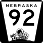 Nebraska Highway 92 marker