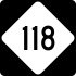 NC Highway 118 marker