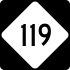 NC Highway 119 marker