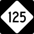 NC Highway 125 marker