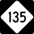 NC Highway 135 marker